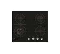 Plaque à gaz en verre Candy CDK6GF4WEKB - 4 feux - Noir