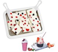 Plaque à Glace Roulée Plaque Glace Ice Roll avec 2 Spatules Plaque pour Faire des Glace Ma à Yaourt Glacé Ma à Crème
