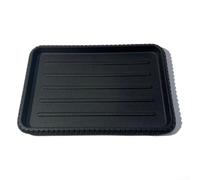 Plaque à Griller en Fonte 25x17cm Réversible pour Plancha et Grillades - Compatible Induction pour gaz Four - pour surface Antiadhésive Naturelle pour BBQ Teppanyaki Intérieur (Single Iron Plate)