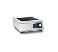 Plaque a induction 1 feu posable avec cadre inox table de cuisson portative (foyer 33 cm, 5 000 watts, 60 240 c, acier