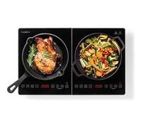 Plaque à induction 2 foyer - sécurité enfants - 3500 w - noir Nedis kaip124cbk2 noir G