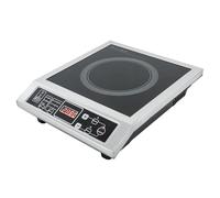 Plaque à induction 3500 W professionnelle à induction avec fonction temps et réservation pour dortoirs, cuisines à la maison, cour, portée 50 kg (8 niveaux)