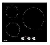 Plaque à Induction 59 cm - 3 Foyers, 5500 W, Commandes par Manettes - Beldeko