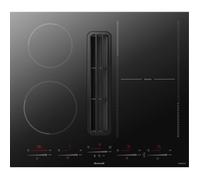 Plaque à induction avec hotte intégrée - Brandt - BPI5602BH - DuoZone Flexible - Commandes par curseurs individuels