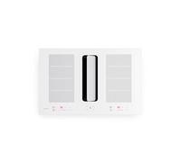 ChefFusion 80cm Plaque Induction avec Hotte Intégrée 4 Feux Blanc
