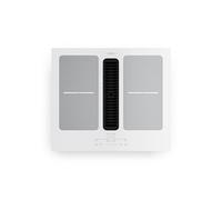 Plaque à induction avec hotte intégrée - Full House - 4 zones - Fonction Boost jusqu'à 7335 W - Blanc