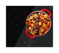 Cecotec Plaque à Induction 3 Foyers Bolero Squad I 3001. Puissance Maximale 7200 W à 9 Niveaux, Témoin Lumineux, Diamètre Max. 290 mm, Booster, Détecteur de Poêles, Minuterie