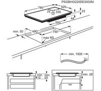 Electrolux Plaque de cuisson induction Série 700 SenseBoil 80 cm EIS82453