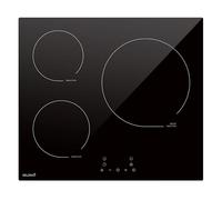 Plaque de cuisson encastrable à induction - 3 foyers, 6200 W avec minuteur intégré