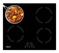 CIARRA AWBIH4-A Plaque Induction 6000W 4 Zones L-59cm 9 Puissance Minuterie Table de Cuisson Induction Encastrable