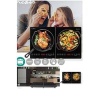 Plaque à induction Laquée - 2 zones - 3500 W - Affichage LED - Petit prix Protection contre la surchauffe