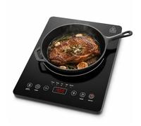 Plaque à Induction Portable 1 Feu 2000W 10 Niveaux Jusqu’à 240°C Minuterie Verrouillage de Sécurité Plaque de Cuisson Ultra-Mince