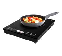 Plaque À Induction Portable 1 Feu Full Magma Slim. Puissance De 2000W Réglable Sur 8 Niveaux, Design En Verre Haute