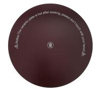 Plaque à Induction Ronde en Verre 8 Pouces, Panneau de Remplacement Noir | Pièce Détachée pour Table de Cuisson, Résistance à Haute Température, Nettoyage Facile, Format Rond