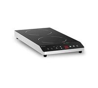 Plaque À Induction Table De Cuisson Professionnelle RCIC1800P6 (2 Foyers ø 22 cm, Minuterie, Jusqu?à 3 500 W, 60 à 240 °C, Écran