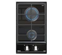 Teka | Plaque en verre gaz de 30 cm avec fonction ExactFlame de gaz butane | GZC 32300 XB | Noir | 9,8 x 30 x 51 cm