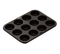 Plaque à muffins - IBILI - 12 cavités - 35 x 27 x 3 cm - noir