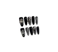Plaque à ongles d'amélioration du tempérament, [manucure à la main] plaque à ongles patch à ongles étudiante Spice Girl (paquet de 10 pièces)(Size:M)