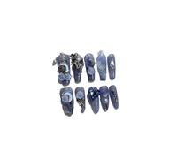 Plaque à ongles d'amélioration du tempérament, [manucure à la main] plaque à ongles patch à ongles étudiante Spice Girl (paquet de 10 pièces)(Size:XS)
