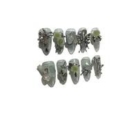 Plaque à ongles d'amélioration du tempérament, [manucure à la main] plaque à ongles patch à ongles étudiante Spice Girl (paquet de 10 pièces)(Size:S)