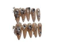 Plaque à ongles d'amélioration du tempérament, [manucure à la main] plaque à ongles patch à ongles étudiante Spice Girl (paquet de 10 pièces)(Size:L)