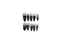 Plaque à ongles d'amélioration du tempérament, [manucure à la main] plaque à ongles patch à ongles étudiante Spice Girl (paquet de 10 pièces)(Size:M)