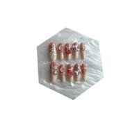 Plaque à ongles d'amélioration du tempérament, [manucure à la main] plaque à ongles patch à ongles étudiante Spice Girl (paquet de 10 pièces)(Size:L)