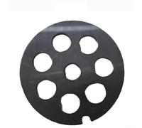 Plaque à orifice en acier inoxydable n°5 pour hachoir à viande Bosch et Bauknecht, disque perforé 5,35 x 5,35 x 0,55 cm pour transformation de la viande, du poisson, des légumes (10 mm)