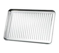 Plaque à Pâtisserie en Acier Inoxydable, Grand Format pour Four | Argenté, Antiadhésive et Facile à Nettoyer, Usage Quotidien au Four Cuiseur Vapeur