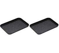 Plaque À Pâtisserie MasterClass, En Émail Vitrifié Résistant Aux Rayures Et Compatible Avec La Cuisson Par Induction, Acier De 1 Mm D'Épaisseur, 24 X 18 cm (Lot de 2)