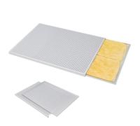 Plaque à pâtisserie perforée, feuilles de pâte feuilletée 2pcs de qualité alimentaire en aluminium alliage de pâtisserie perforée Perme antiadhésive Mille Feuille plateau à pâtisserie polyvalente pou