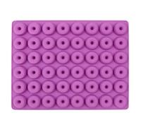 Plaque A PâTisserie Pour Beignets Mini moule à beignets en Silicone, 48 cavités, petit, Muffin for plateau de cuisson, for faire des gâteaux aux, biscuits, bagels(Purple)