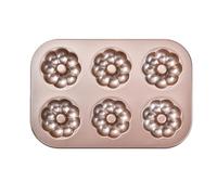 Plaque A PâTisserie Pour Beignets Moule de cuisson à gâteau en acier au carbone, 6 trous, plateau antiadhésif, Muffin, bricolage, moules dessin animé, donuts(Style3)