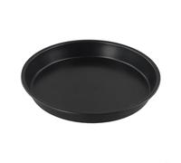 Plaque à pizza antiadhésive en acier au carbone pour four à micro-ondes pour la cuisson de la viande, du poisson, du poulet et des frites avec forme ronde et taille (C)