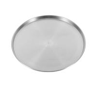 Plaque à pizza en acier inoxydable 26 cm multi-usage pour four, grill, cuisson à la vapeur, ustensiles de cuisine, plaque de service ronde