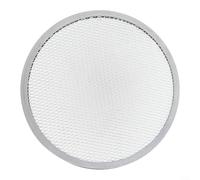 Plaque à pizza en aluminium de 33 cm pour cuisson à bord roulé qui empêche la déformation (25,4 cm)