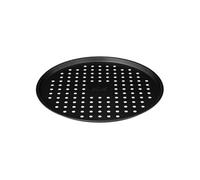 - Plaque à Pizza "Métal Perforé" 33cm Gris Foncé