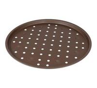 Plaque à pizza perforée 34 cm - - Marron - Acier