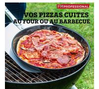 Plaque à pizza perforée ronde four et barbecue 32 cm Barbecue FM Professional