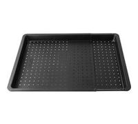 Plaque à pizza rectangulaire perforée extensible 37 à 52 x 33 cm Zenker Black Metallic ref 6539 Noir G