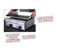 Plaque à Snacker acier Gaz 1 brûleur Sofraca 1 G