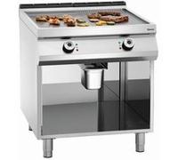 Plaque à snacker électrique avec plaque en acier lisse avec soubassement ouvert G