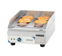 Plaque à snacker électrique compacte premium rainurée