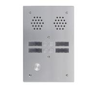 Plaque a.v alu 6mm 2r 04bp - URMET 7772/4