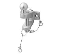 Plaque à visser avec boulon à col sphérique 3500 kg rotule DIN œillet de trac...