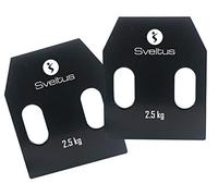 Sveltus Plaque acier avec poignées 2,5 kg (x2)