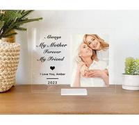 Plaque Acrylique Personnalisée Avec Photo De La Mère • Bonne Fête Des Mères • Première Fête Des Mères • Cadeau Personnalisé Pour Maman • Portrait De Famille • Couverture Photo En Acrylique