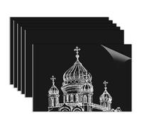 Plaque Acrylique pour Gravure Laser Feuille Plastique ABS Plastique à Graver Bicouche 30x20cm 1,3mm Plaque Plexi Couleur 6 Feuilles Plaque a Graver pour Personnalisé Artisanale (Blanc sur Noir)