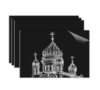 Plaque Acrylique pour Gravure Laser Feuille Plastique ABS Plastique à Graver Bicouche 30x20cm 1,3mm Plaque Plexi Couleur 4 Feuilles Plaque a Graver pour Personnalisé Artisanale (Blanc sur Noir)