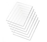 Plaque Acrylique Transparente pour DIY 6 pièces 100 x 150 x 2 mm, idéale pour Remplacement du Verre du Cadre Photo et Projets créatifs. Feuille de Plastique Plexiglas Transparent pour Peintures.